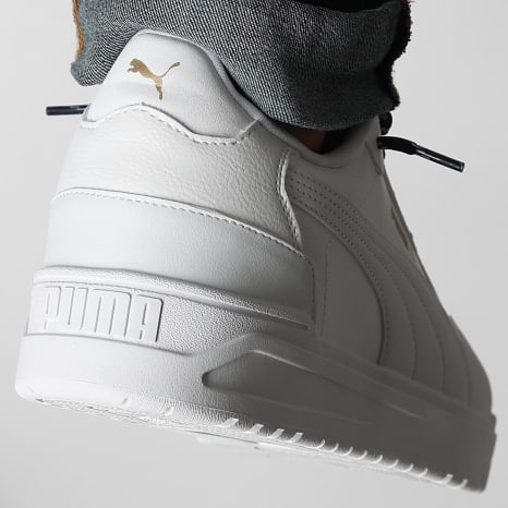 Puma - Baskets Shuffle Downtown 402596 Puma White Puma White Gold x SUPERLACED
